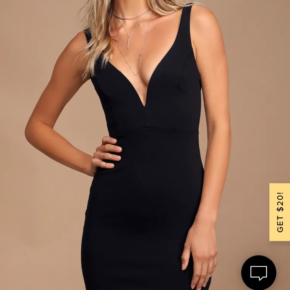 Lulu's Perfect Pick Black Body on Dress